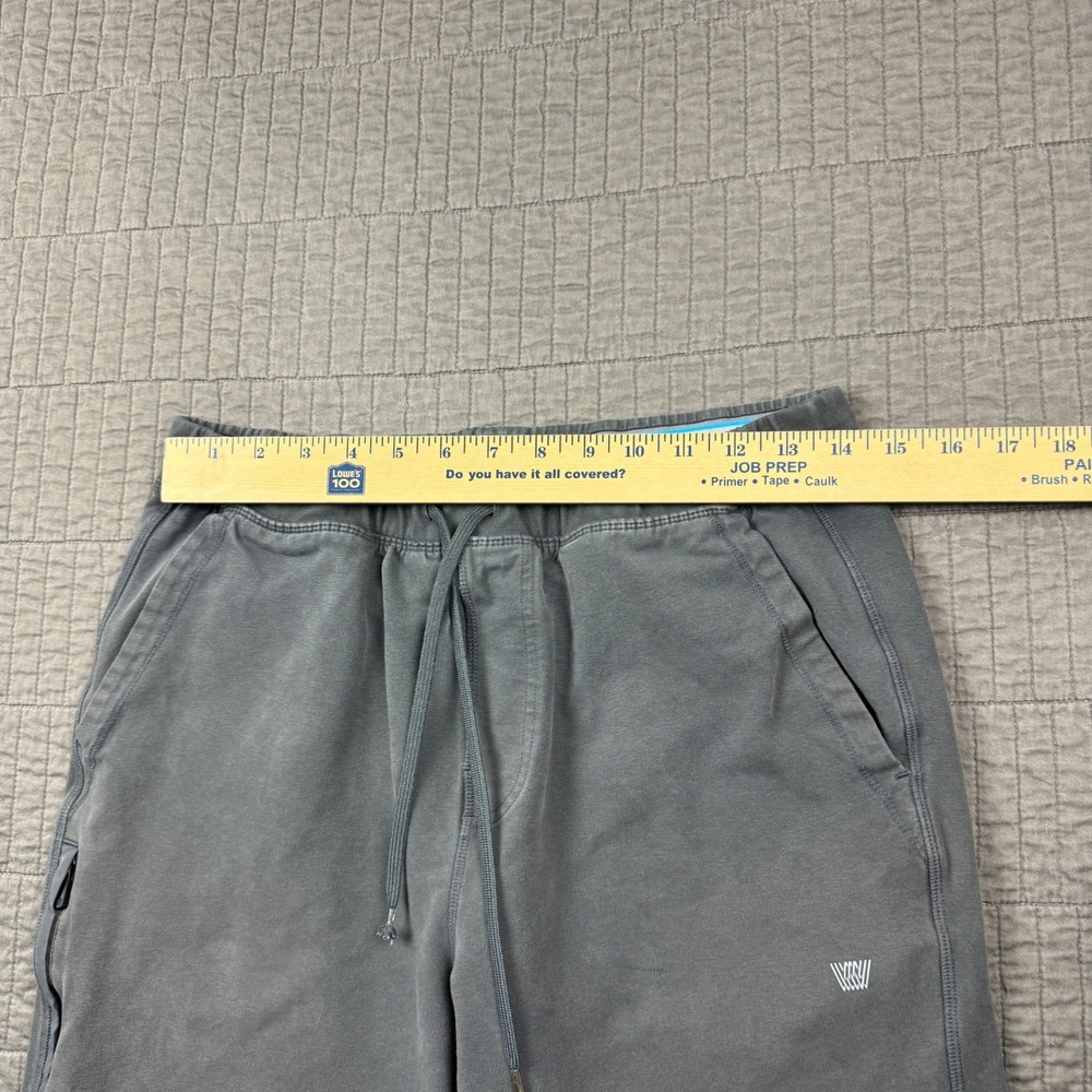 Mack Weldon Ace Sweatshort Mens Medium Grey Cotton Blend Drawstring Shorts - Picture 10 of 13